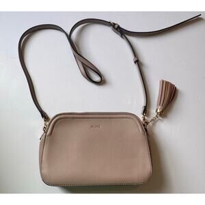 Aldo Agrelin Women's Crossbody Bag Dark Beige Tassel 3 Pocket